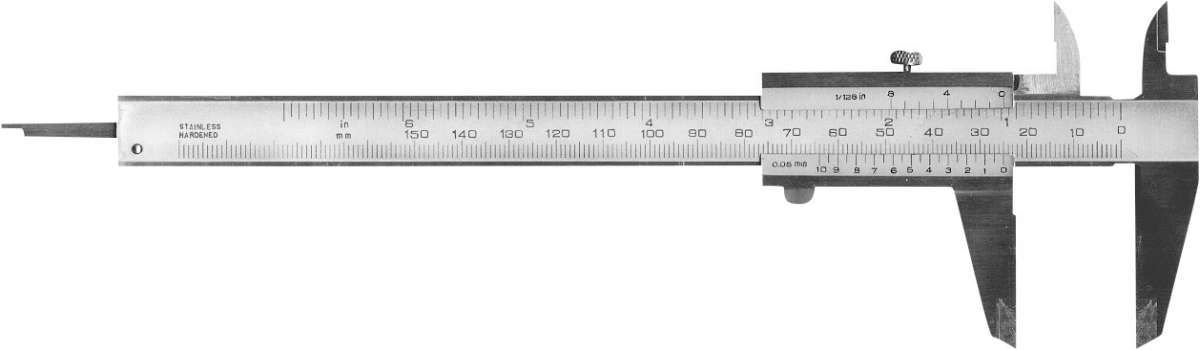 Taschenmessschieber Fest-stellung 150 mm links FORTIS
