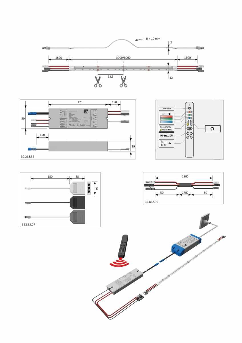 Versa Linear MaxiColor 24VDC RGBW PnP