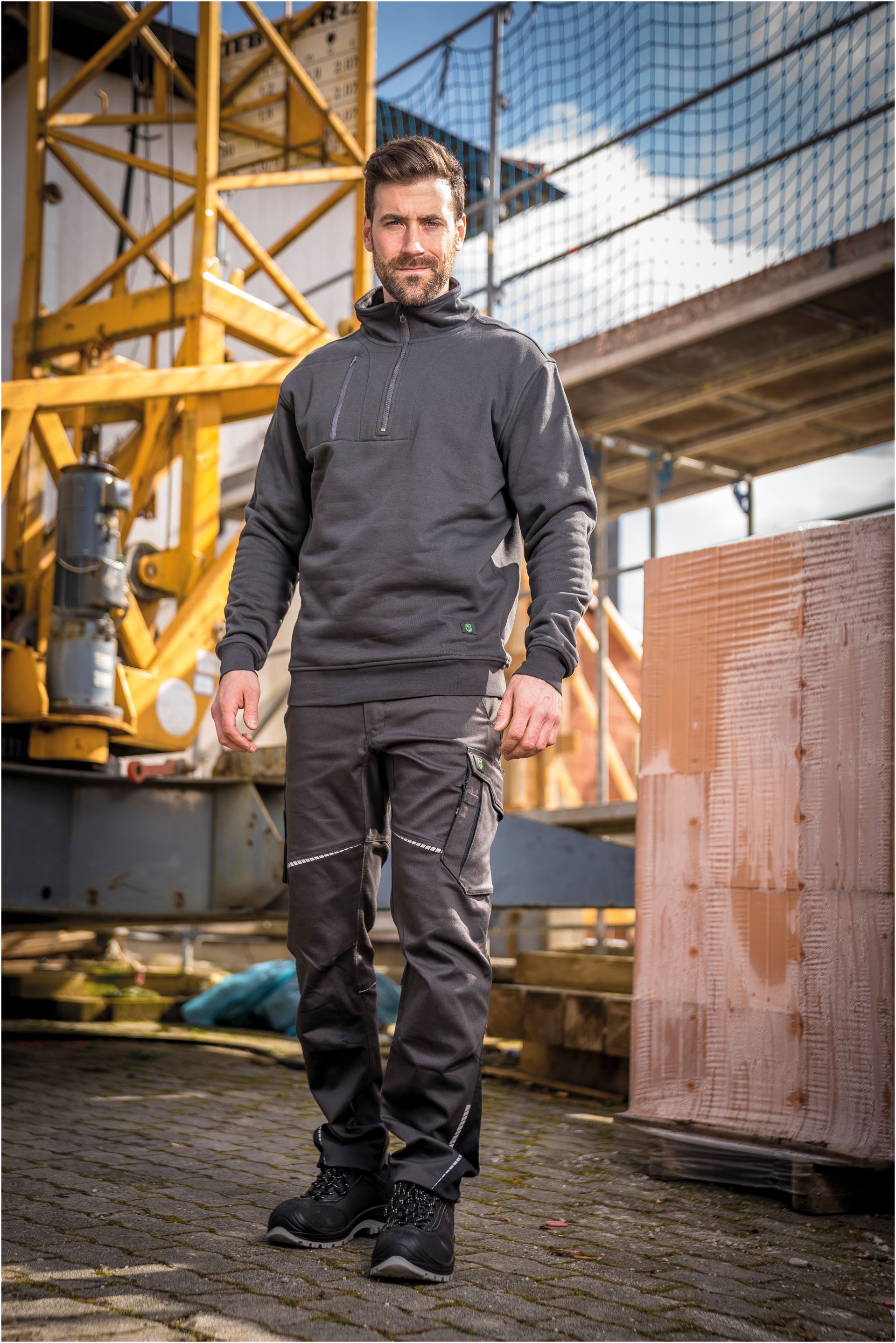Leibwächter Flexline Arbeitsjacke, Anthrazit, Gr. XL