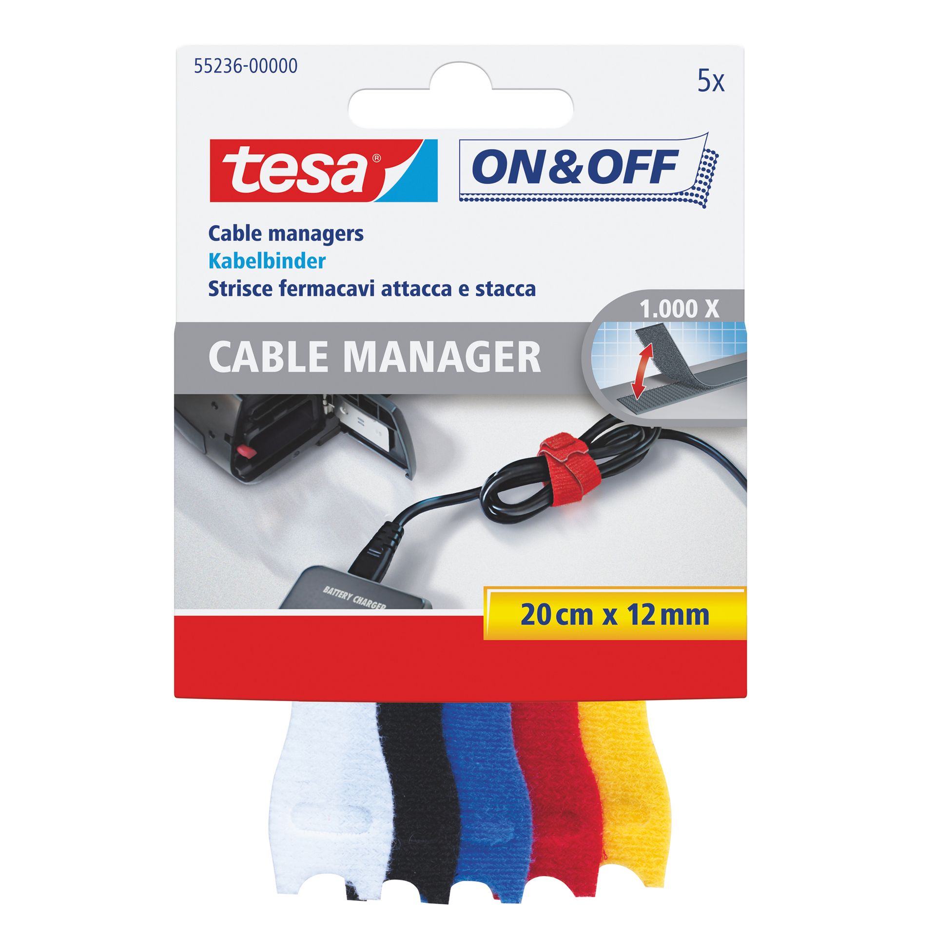 Kabelbinder On & Off Cable Manager 5 St./Pack.
