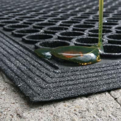 Anti-Ermüdungsmatte Rampmat SBR-Gummi B80xL120 cm schwarz