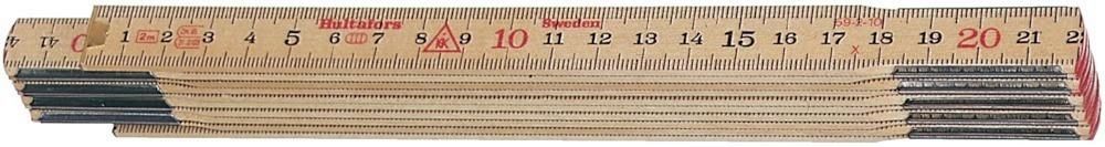 Gliedermaßstab Birke 2 mx17 mm natur Hultafors