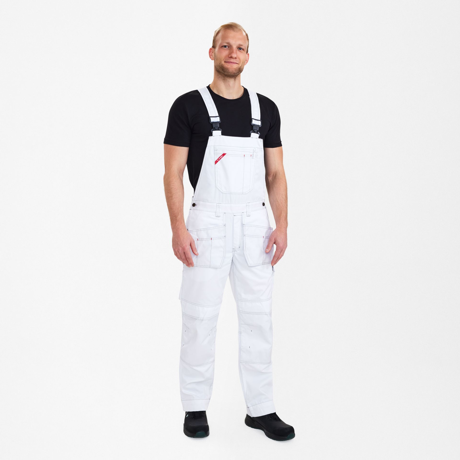 Combat Latzhose mit Holstertaschen Weiss, Gr. 42