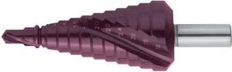 Stufenbohrer Universal HSS spiralgenutet TiAlN 4-12mm FORMAT