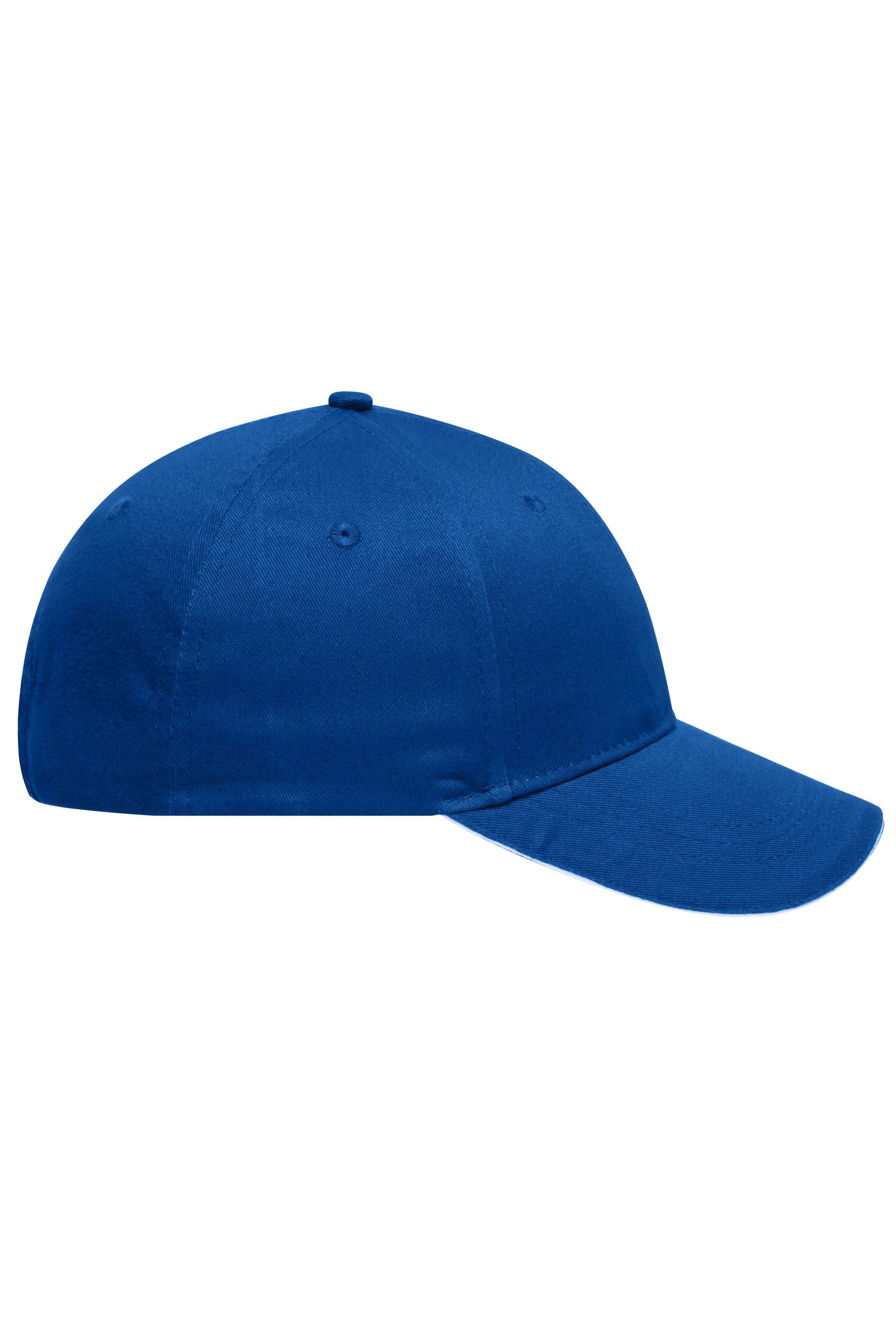 6 Panel Sandwich Cap mit gebürsteter Oberfläche