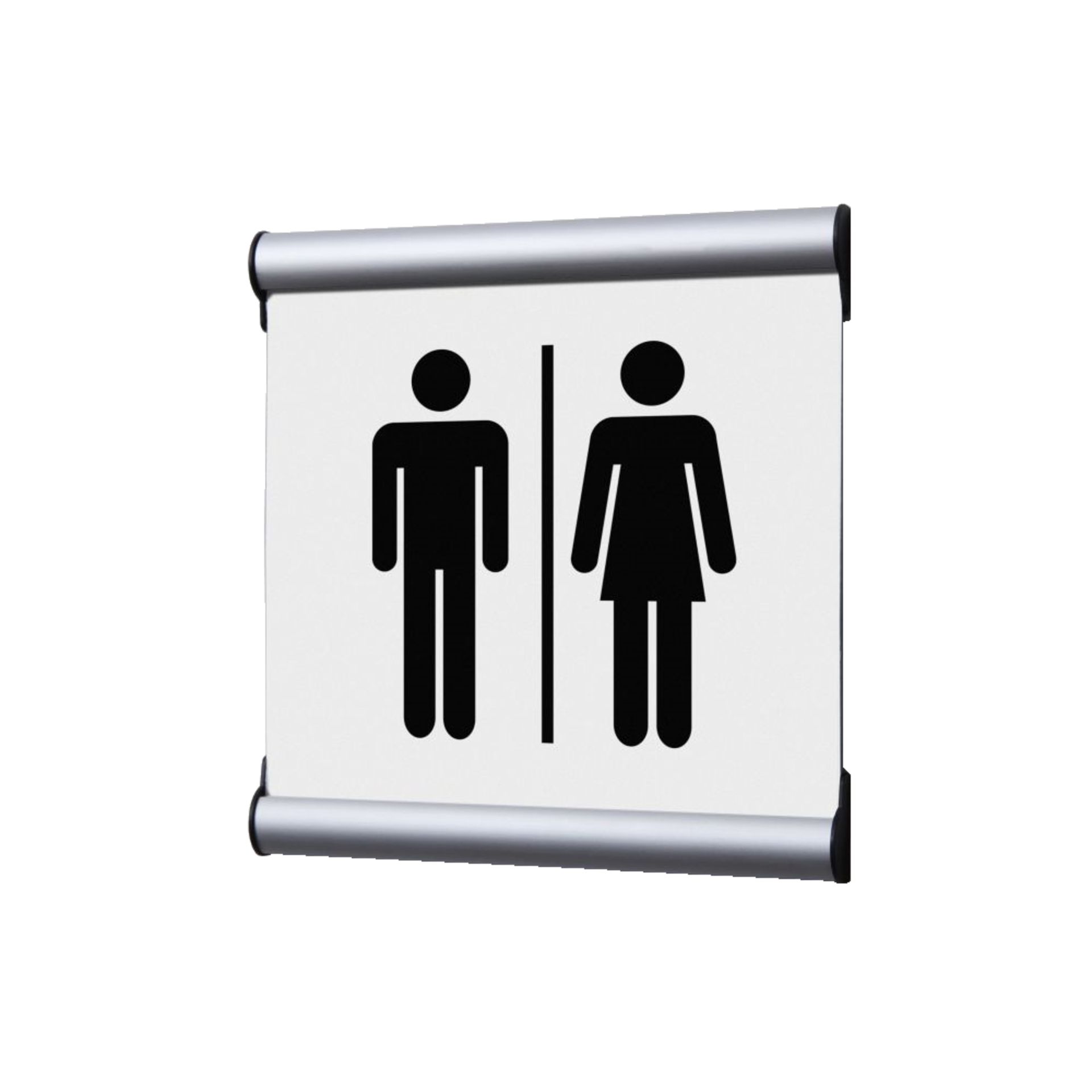 Türschild 15,5x15,5cm Damen/Herren ws