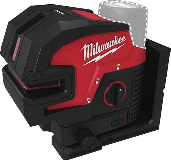 Kreuzlinienlaser M12 CLL4P-0C Milwaukee ohne Akku ohne Ladegerät Koffer