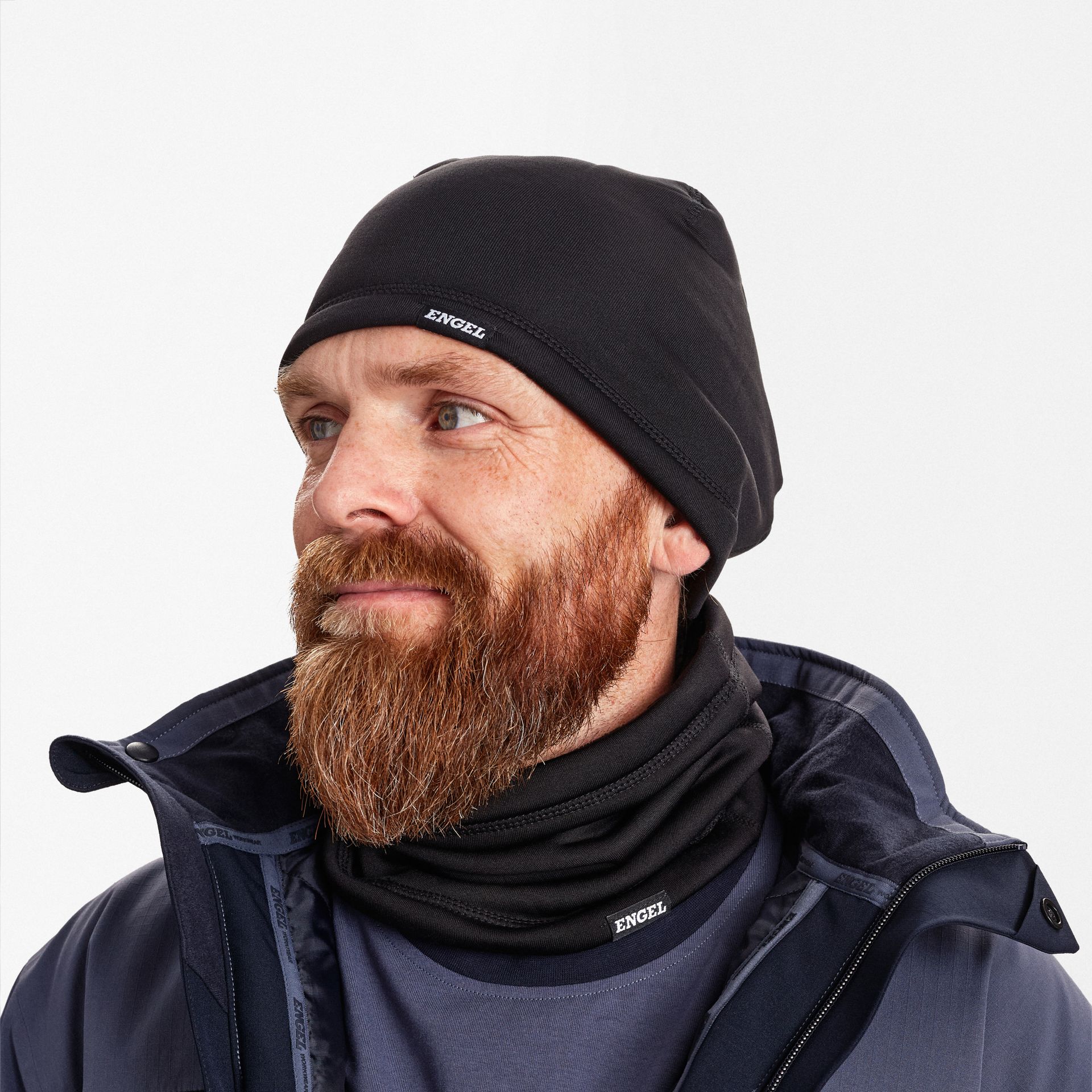 Beanie- und Halswärmer-Set Schwarz, Gr. One size