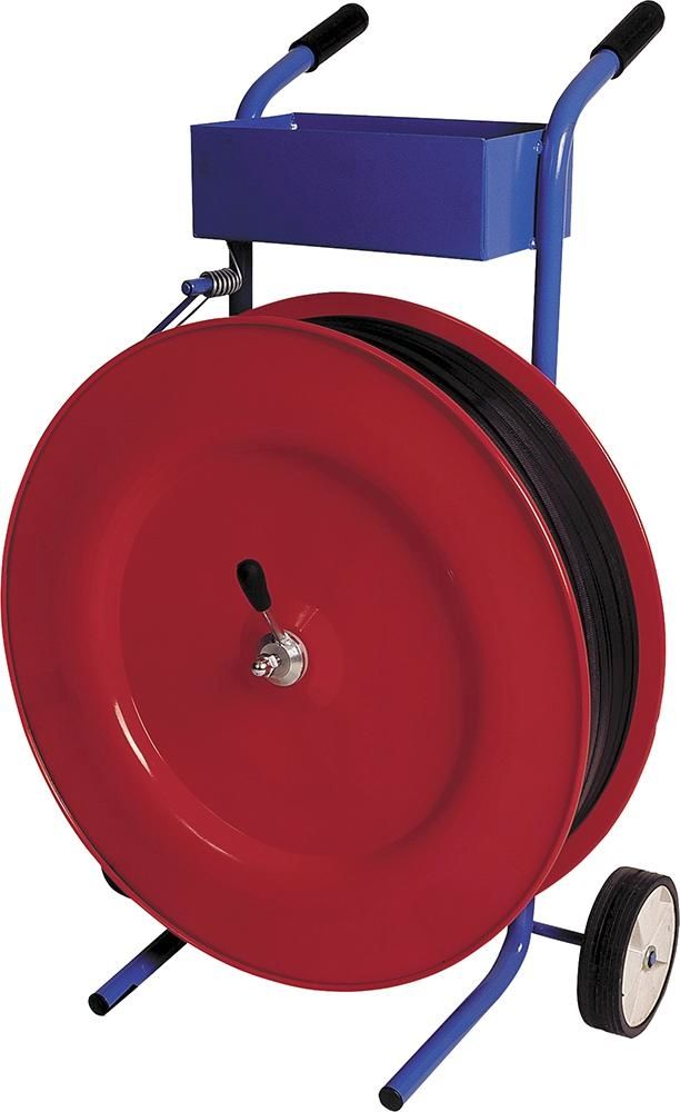 Abrollwagen rot, fahrbar