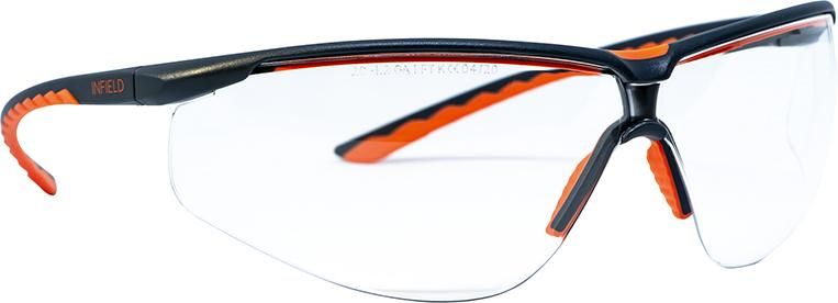 INFIELD Schutzbrille LEVIOR PC grau/orange antikratz/antibeschlag/ UV-beständig