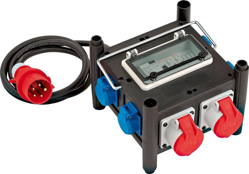 Kleinstromverteiler 16A H07RN-F5G2,5 2m CEE 2xCEE 400V + 5x230V Brennenstuhl
