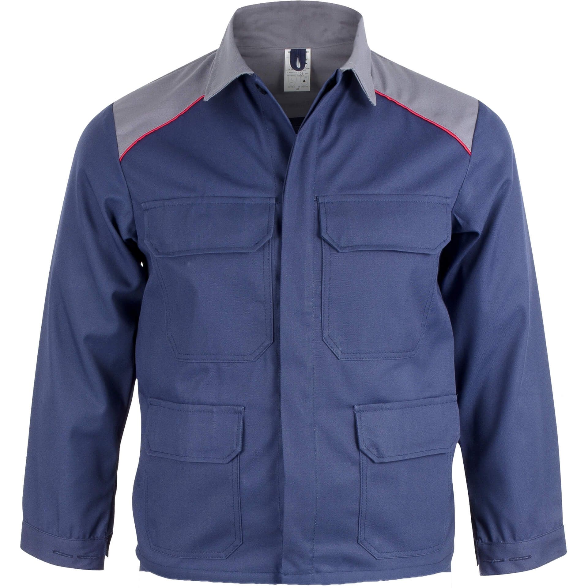 Multinorm-Jacke MUSAJA02, blau/grau, Gr. 40