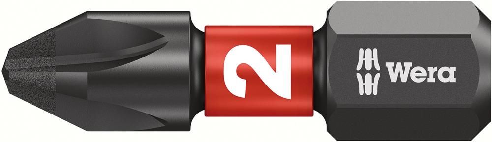 Bit Impaktor 1/4" DIN 3126 C6,3 PH2x25mm 10er Pack Wera