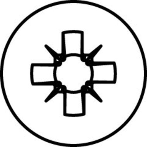 HECO-FIX-plus 4,0 x 40, Rückwandschraube, Pozi-Drive, Vollgewinde, verzinkt blau, A2K, gleitbeschichtet, 500 Stück, VARIANTA-Handwerkerverpackung