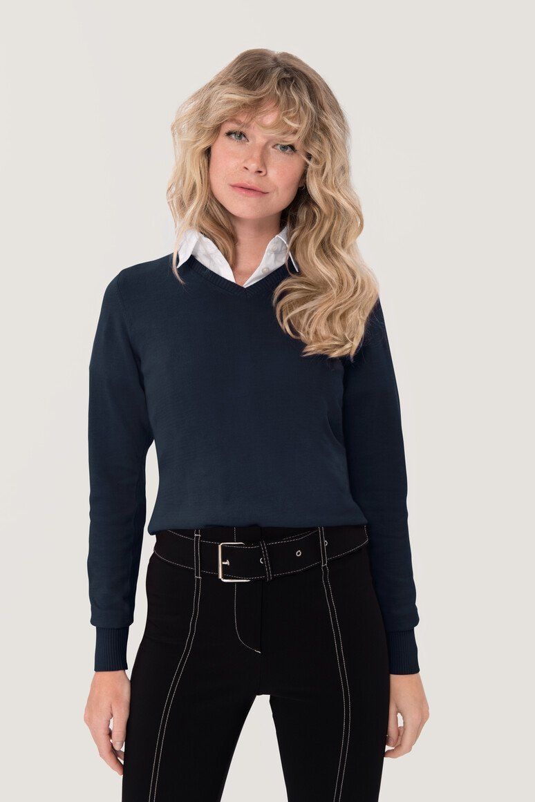 HAKRO Damen V-Pullover Premium-Baumwolle