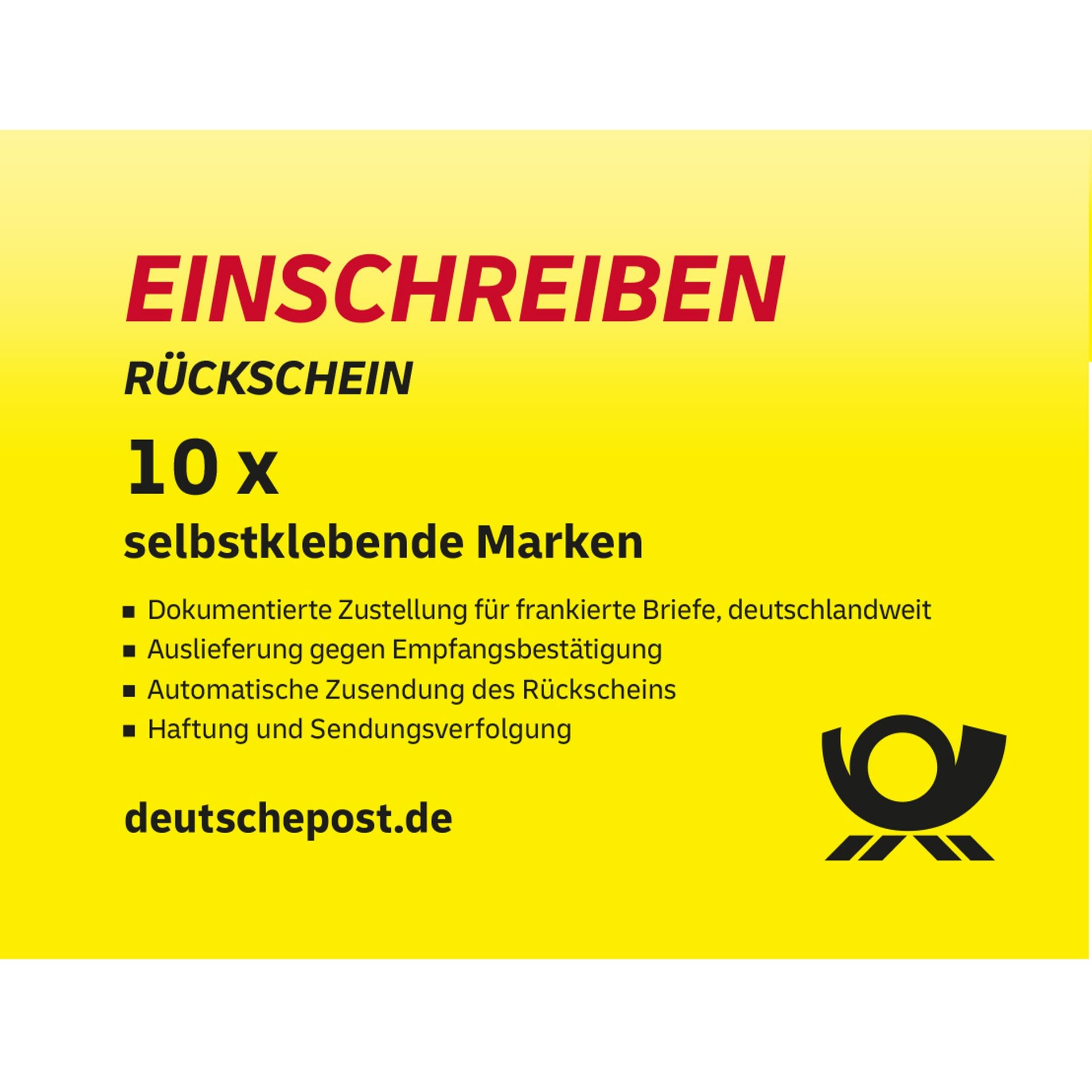 Briefmarke Einschreiben Rückschein national 10St