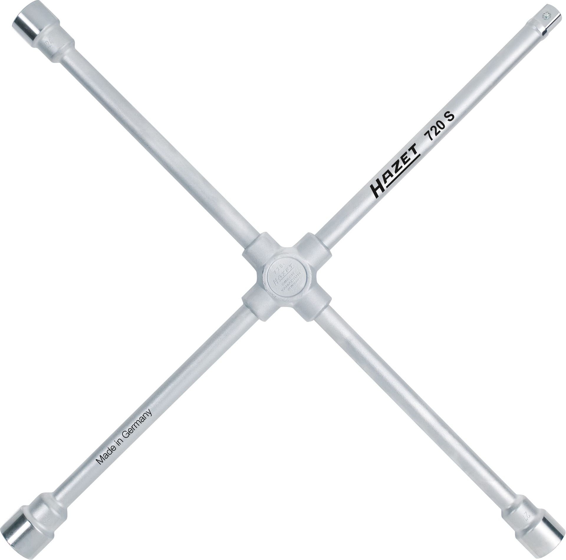 Kreuzschlüssel 750mm 6-kant 24x27x32mmxDIN 3120 3/4" außen Hazet