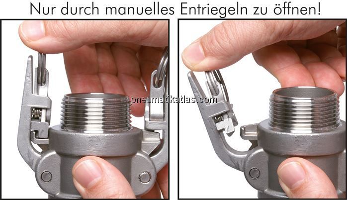 Sicherheits-Kamlock-Verschlusskappe (DC) 1", ES