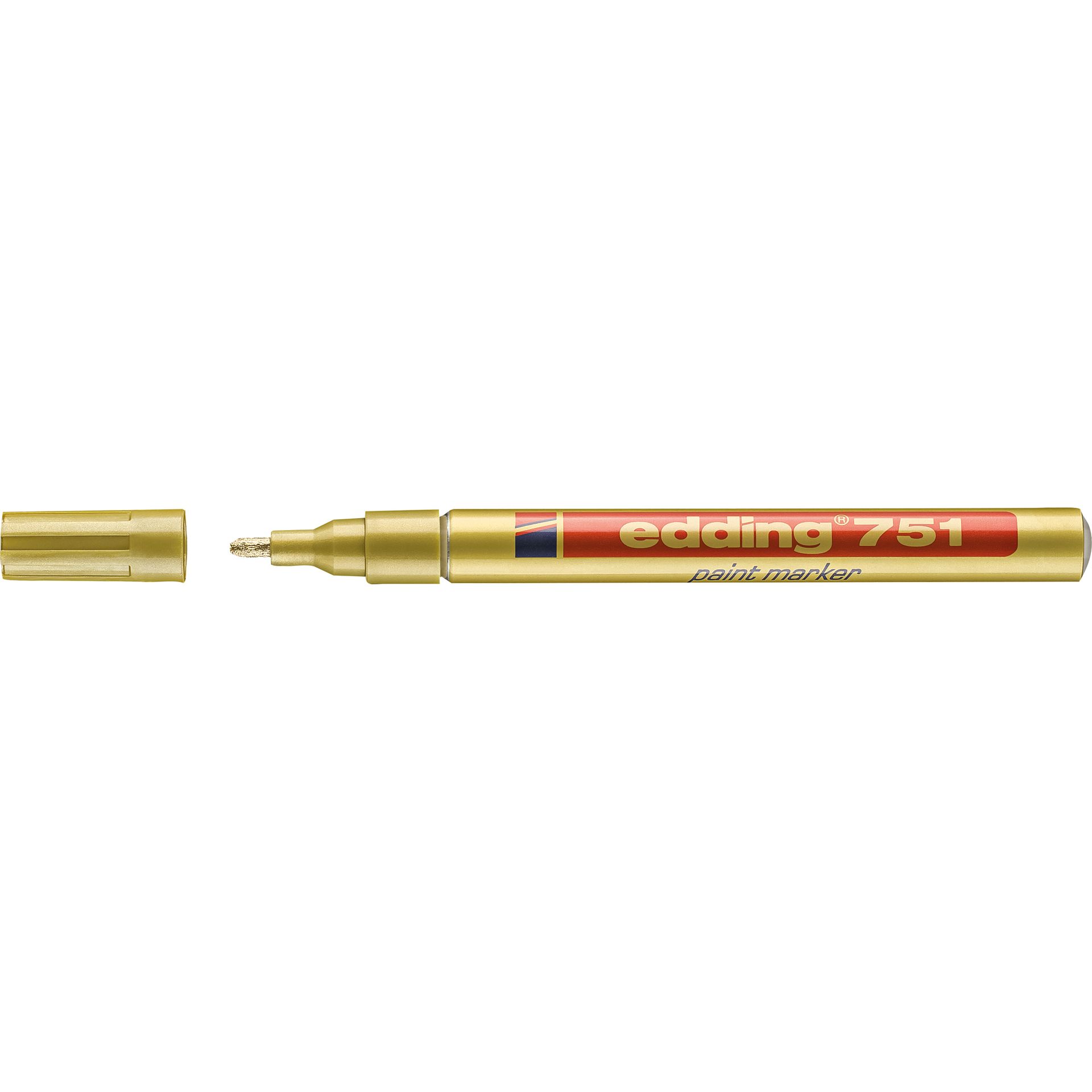 Lackmarker 751 1-2mm Rundspitze permanent gold