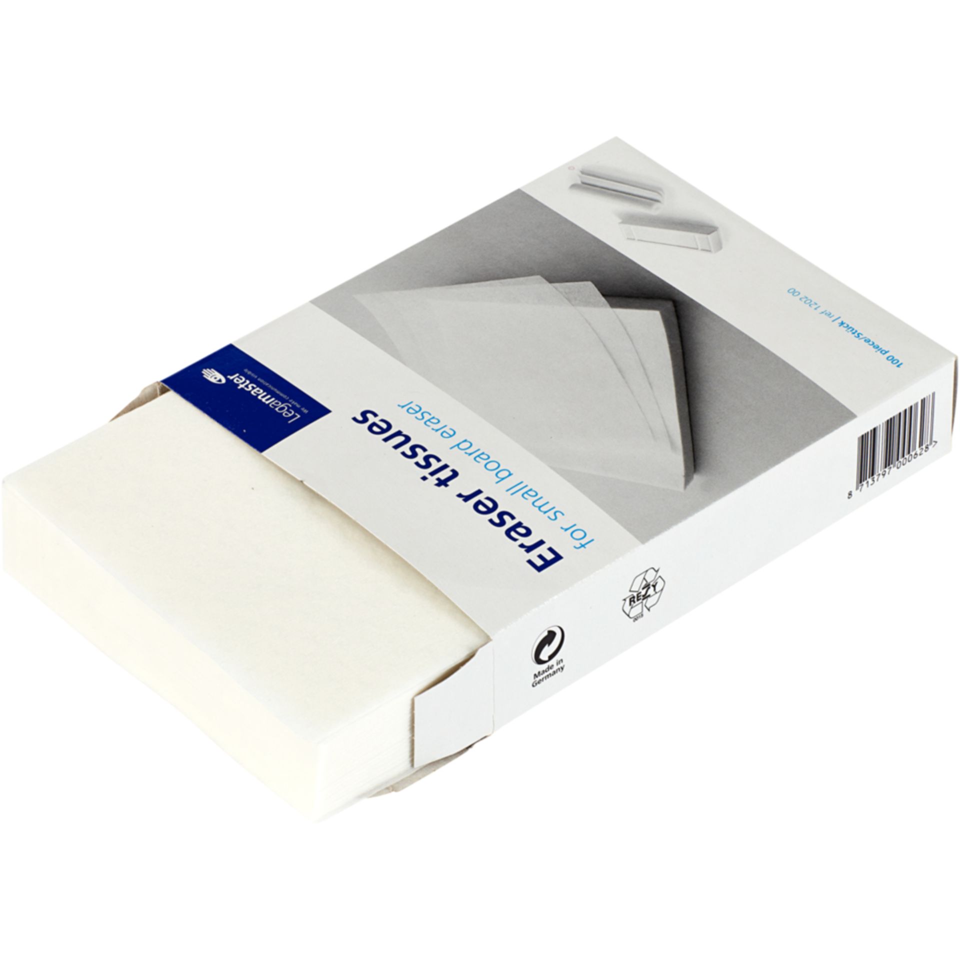 Löschpapier 6,5x13,7cm weiß 100 Bl./Pack.