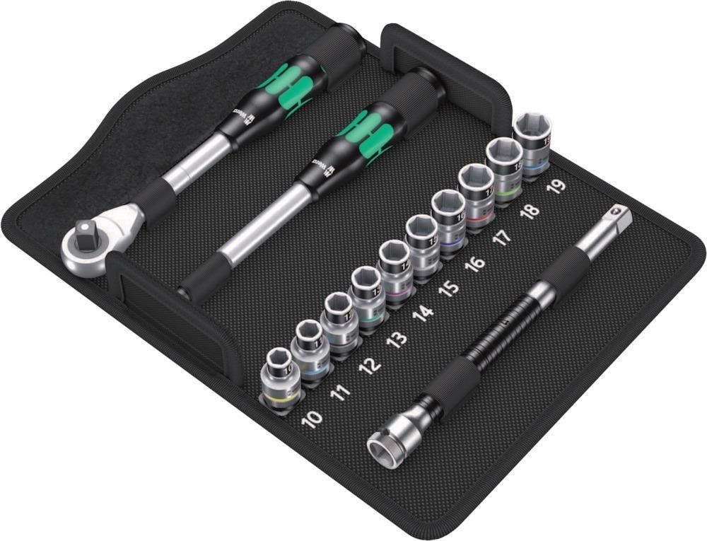 Steckschlüssel-Garnitur 1/2" ZYKLOP Hybrid 13-teilig Wera