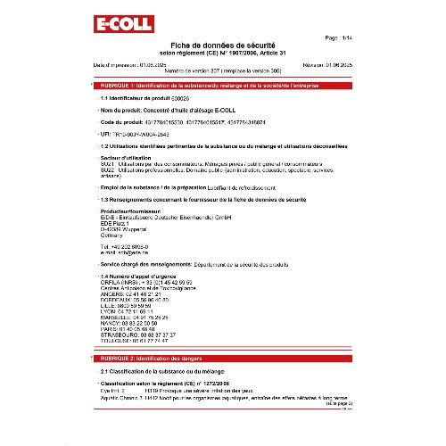 Bohrölkonzentrat 10L Kanister chlorfrei(F)E-COLL