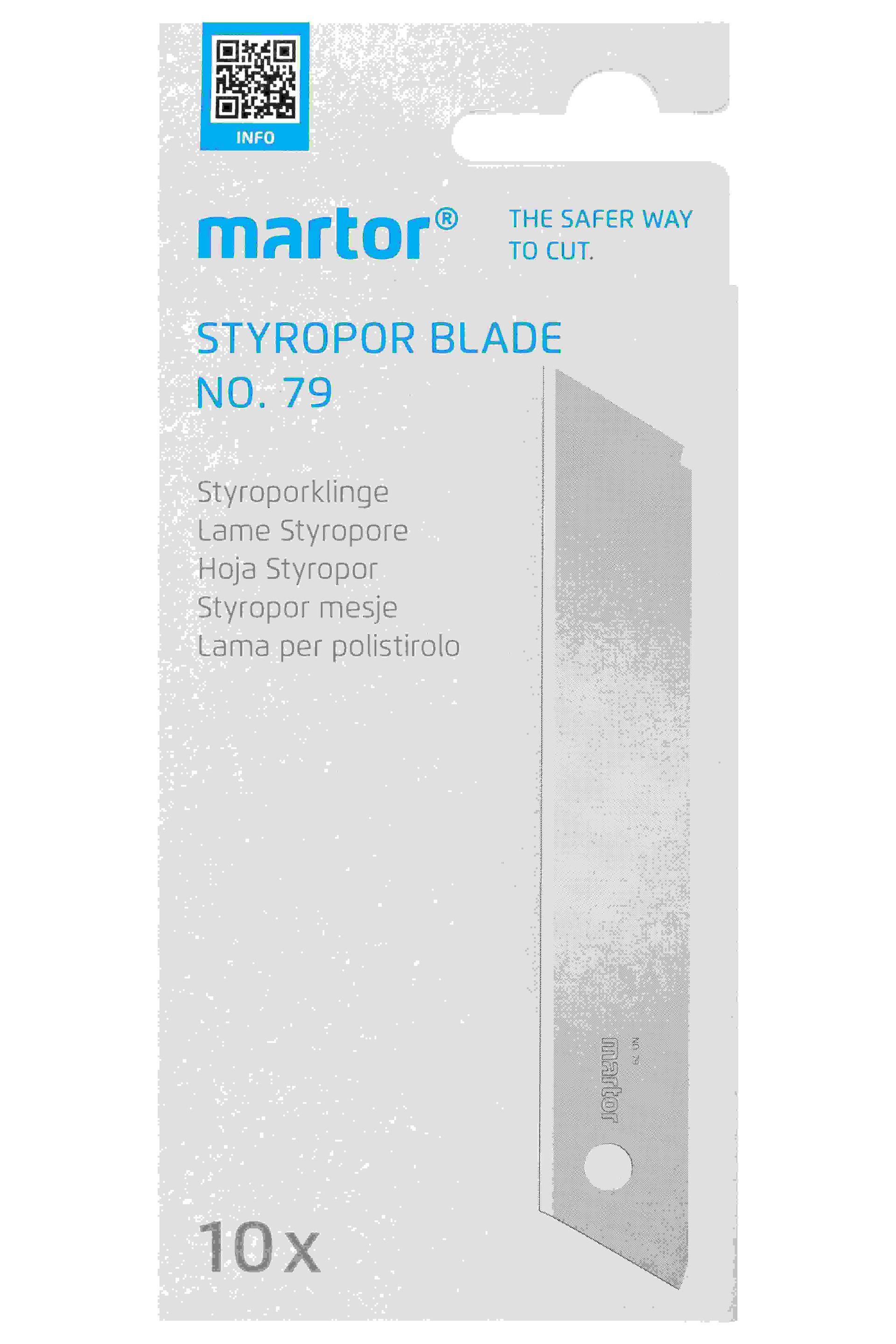 MARTOR Ersatzklinge STYROPORKLINGE 79 Standardschliff POS | 10 Stück
