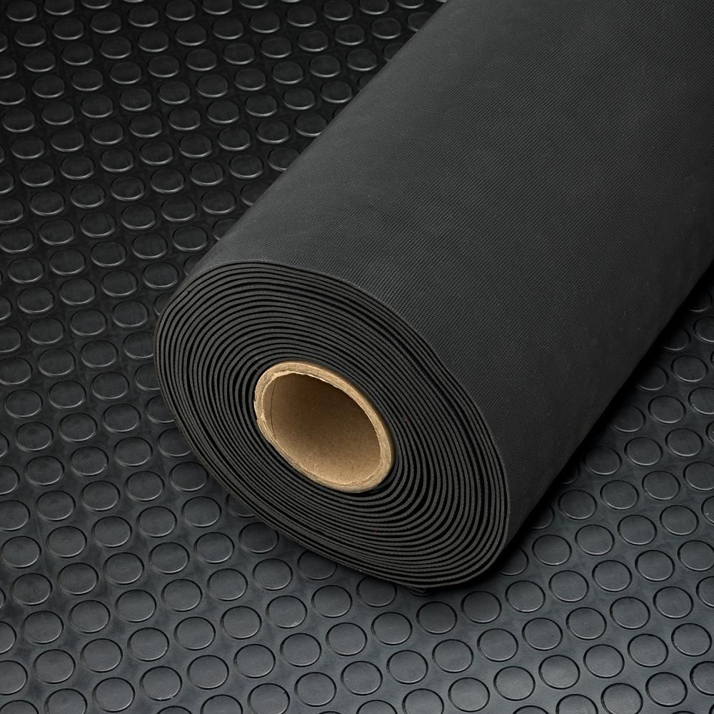 Noppenmatte PRO, NR/SBR, schwarz, 3mm, 1200mm 10m FORTIS