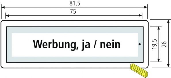 RENZ Kunststoff-RSA2 Namensschild