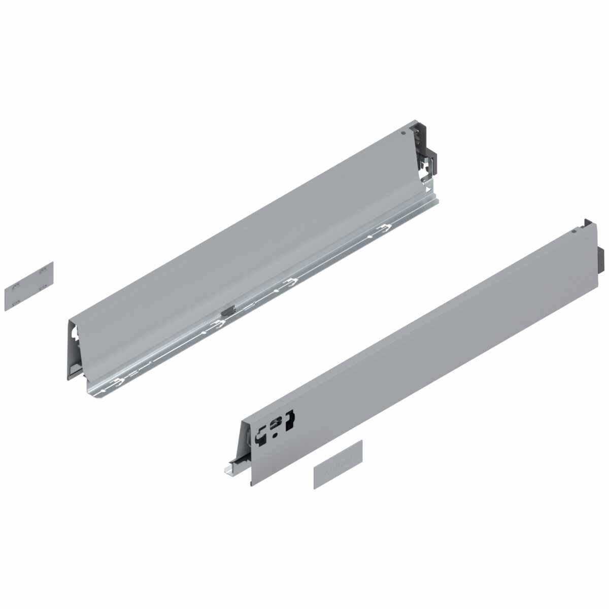 TANDEMBOX Zarge, Höhe M (83.6 mm), NL=550 mm, links/rechts, für TANDEMBOX antaro , R9006 weißaluminium