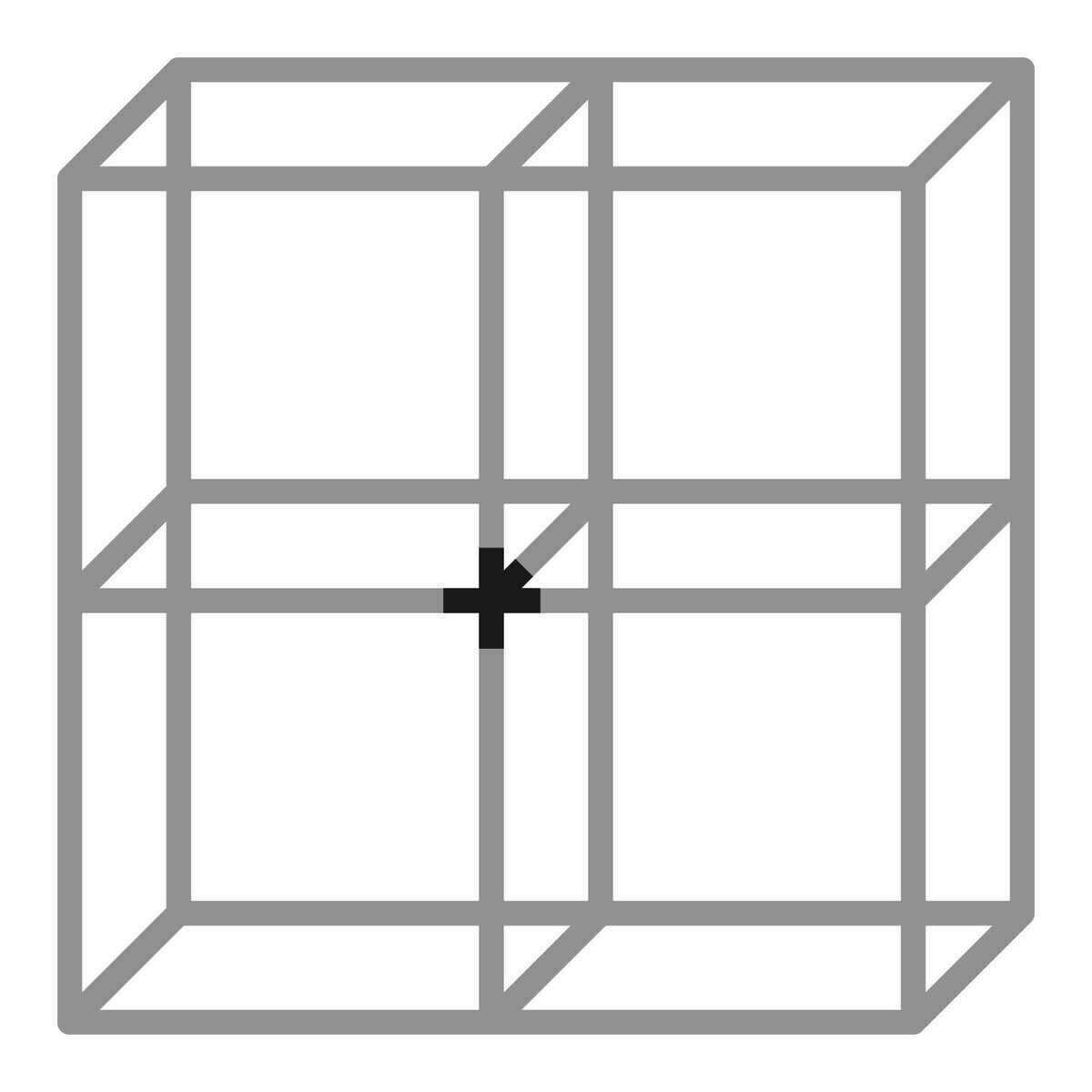 CADRO KNOTEN 5-FACH SCHWARZ MATT E2