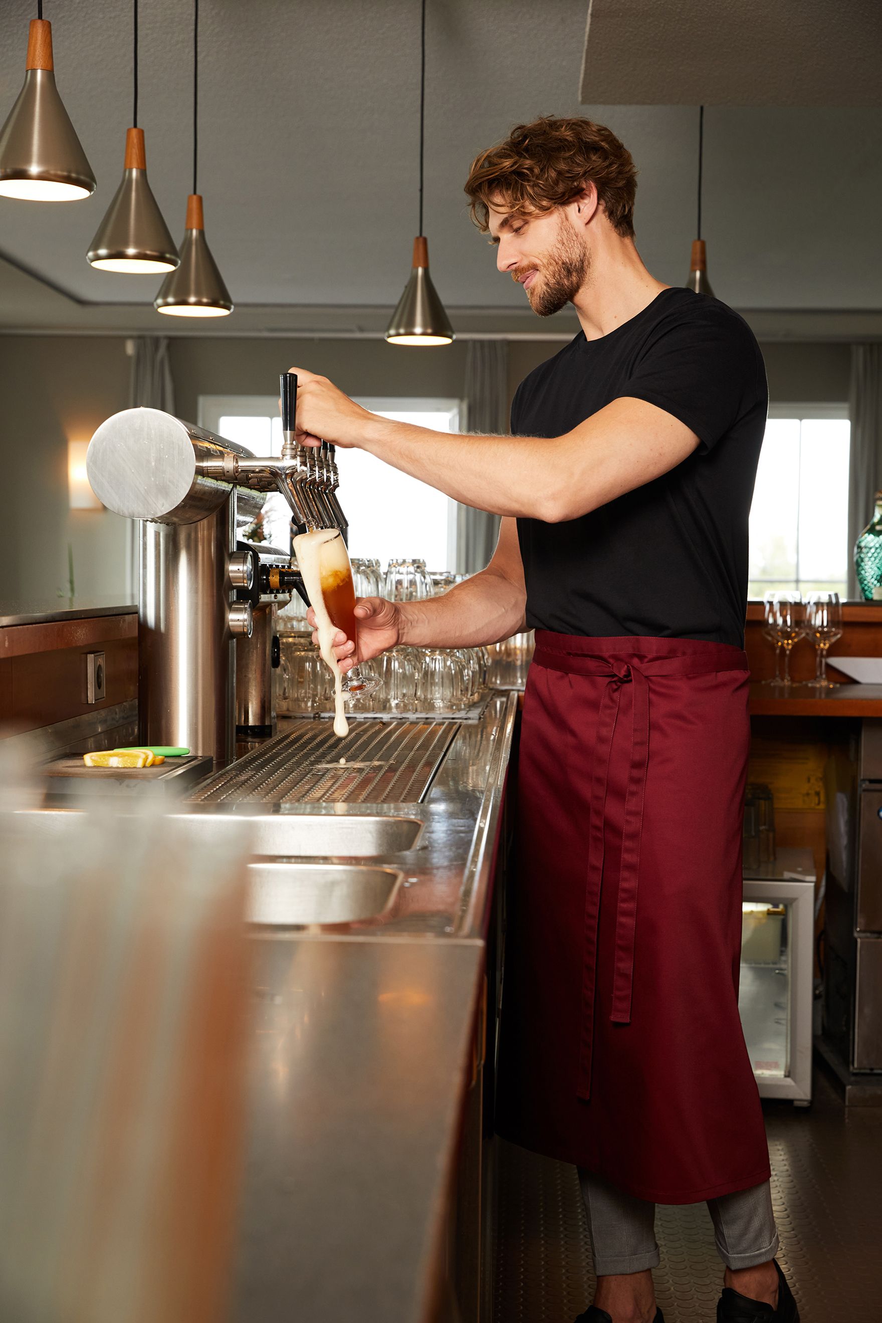 Lange Bistroschürze