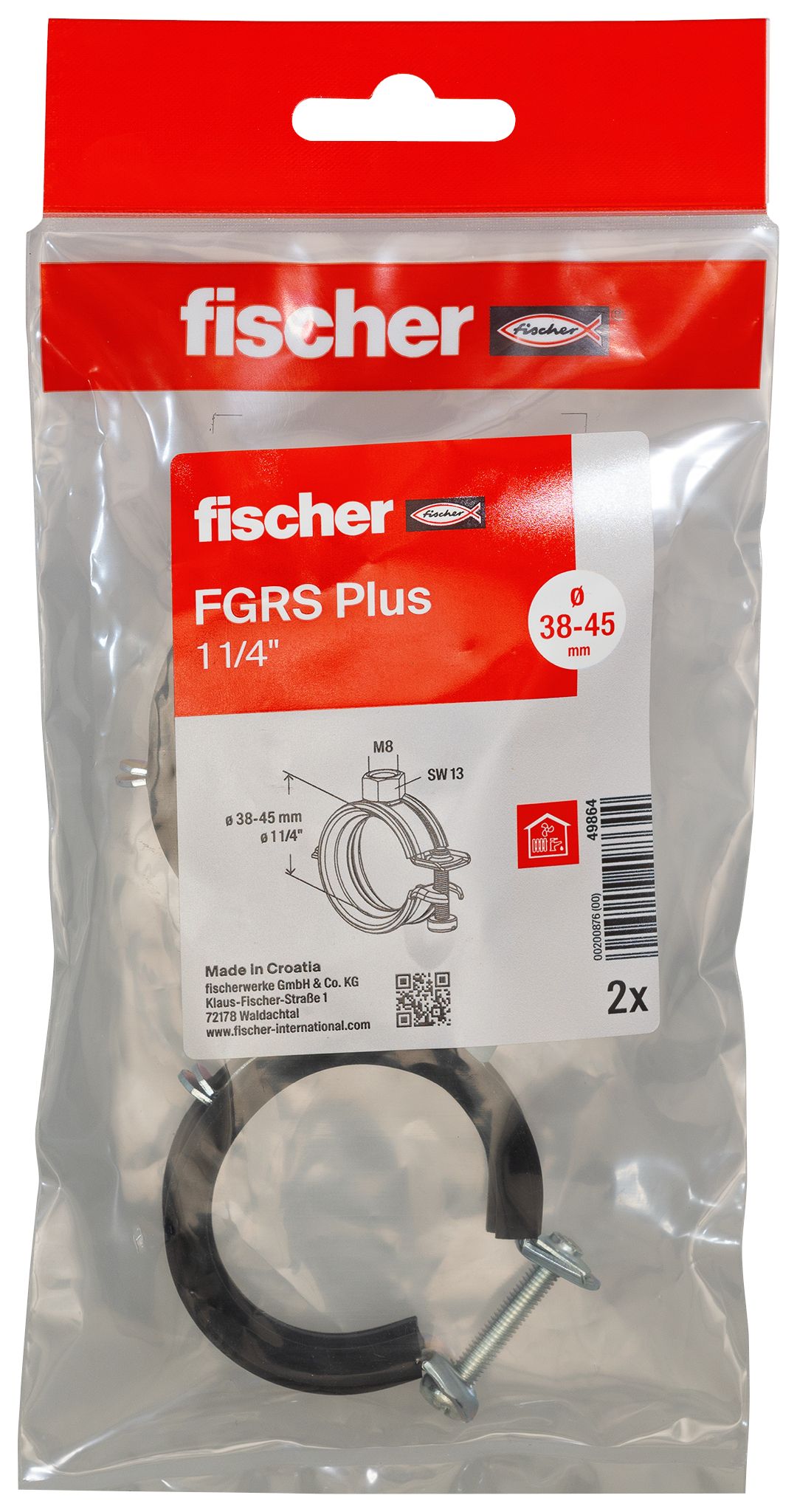 Gelenkrohrschelle FGRS Plus 1 1/4" B (2)