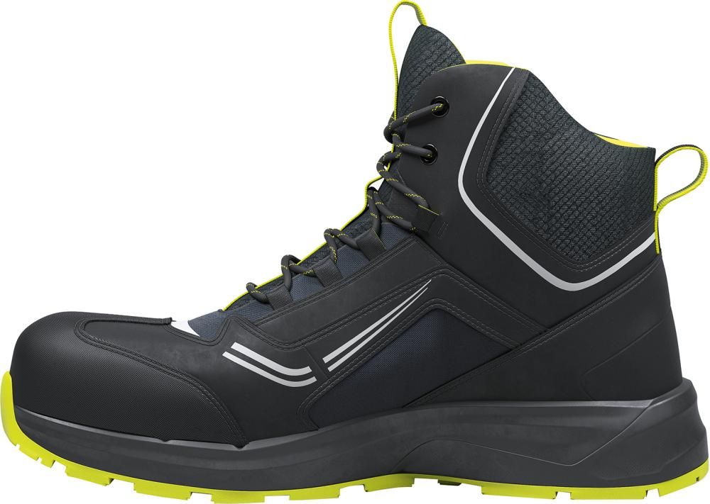 Stiefel SG ADAPT MID Schwarz/Lime, S3L ESD Gr: 36 SOLID GEAR