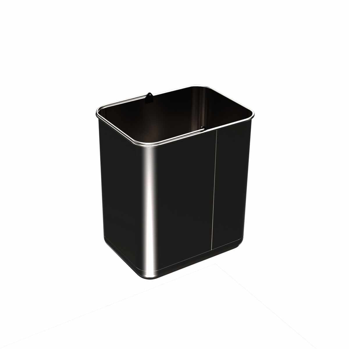 Eimer 20 l, Edelstahl, B x T x H 225 x 305 x 350 m