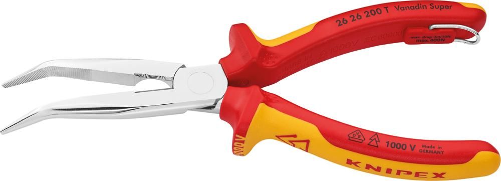 Storchschnabelzange VDE 200mm m.Si-Öse Knipex