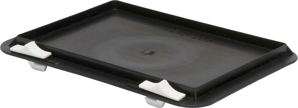 Verschlussdeckel schwarz für Kastenmaß B300xT200mmLA-KA-PE