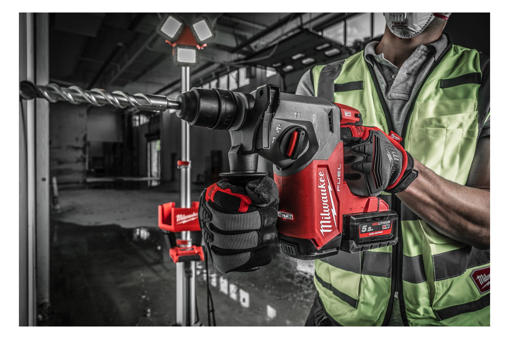 MILWAUKEE Akku-Kombihammer, SDS-Plus