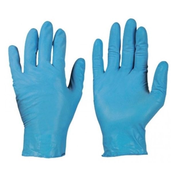 Nitril-Einweghandschuh, blau