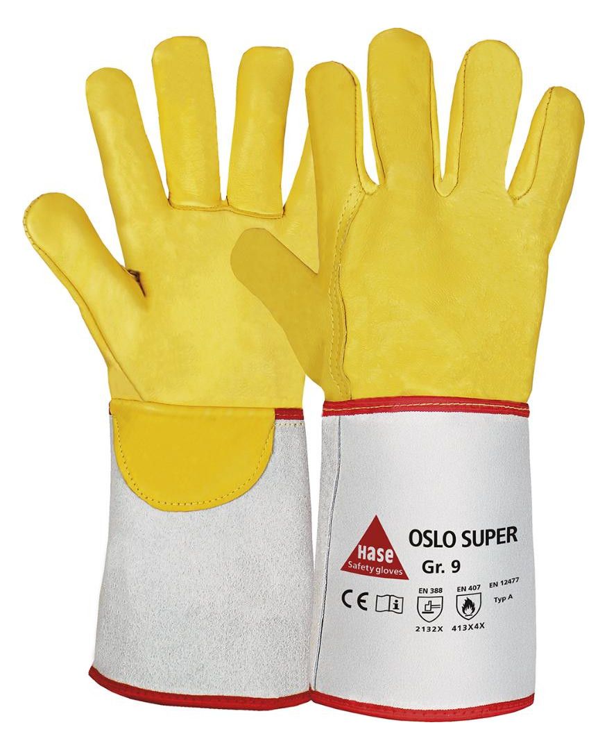 Rindnarbenleder-Schweißerhandschuh