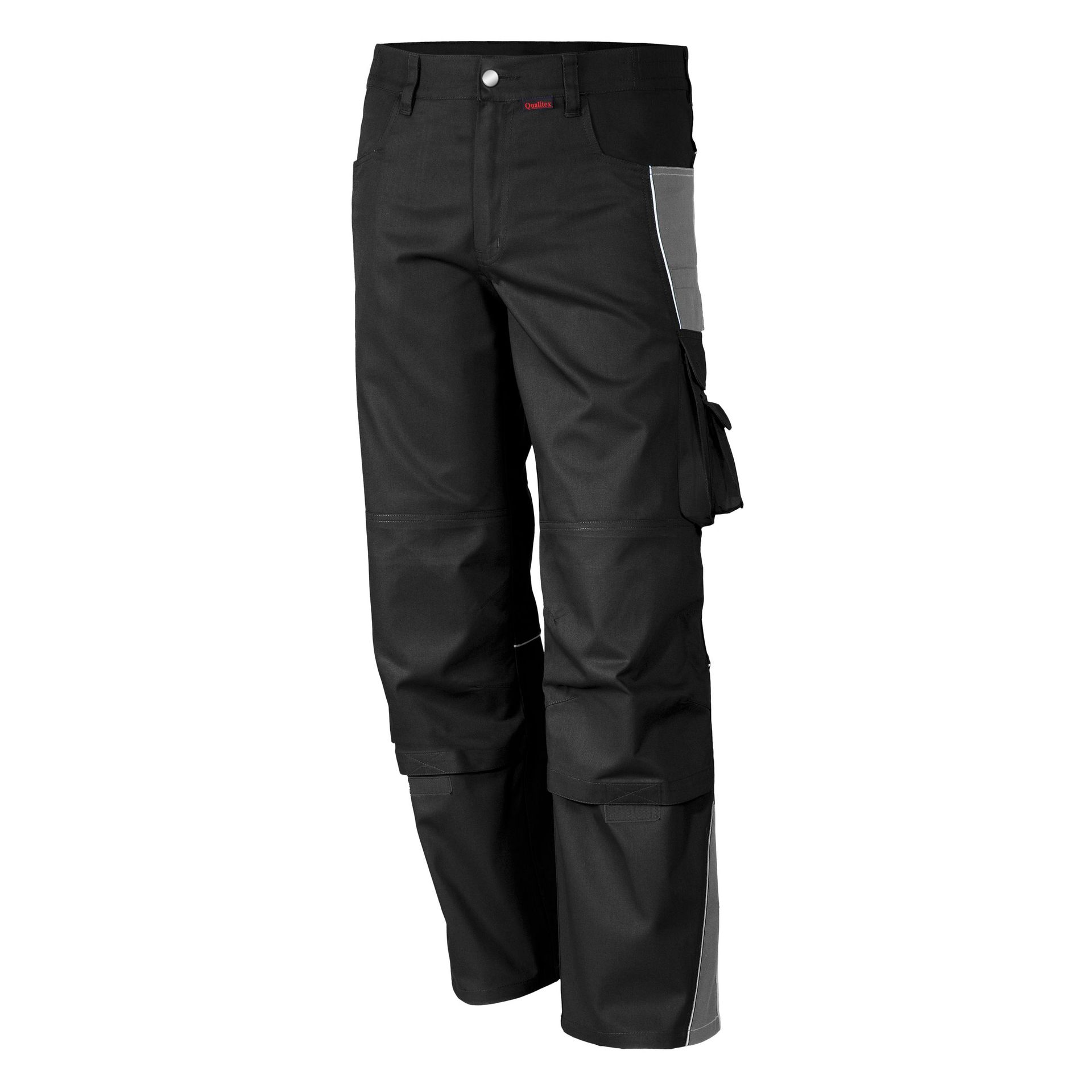 Qualitex Bundhose "PRO" PRO, schwarz/grau, Gr. 52