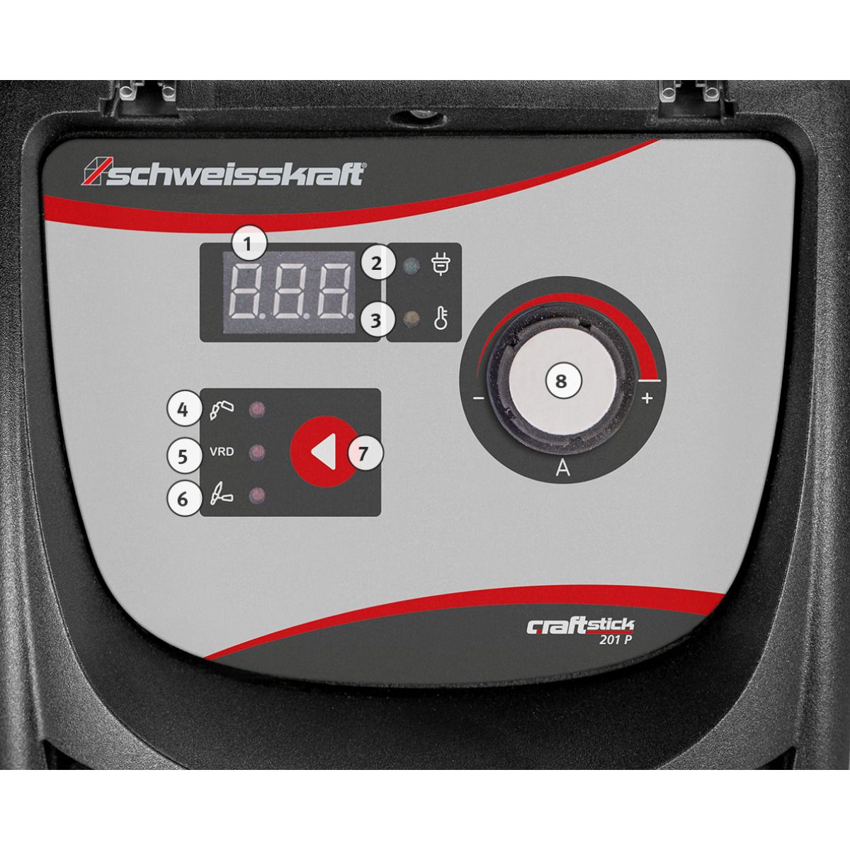 Elektrodeninverter Schweisskraft CRAFT-STICK 201P Aktions-Set