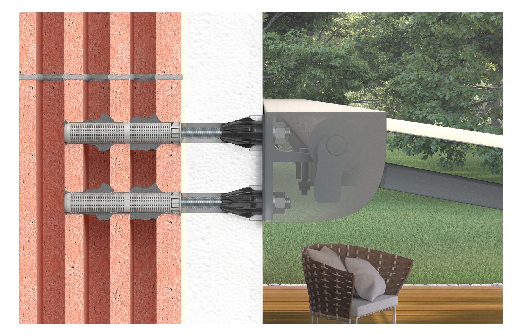FISCHER Abstandsmontagesystem