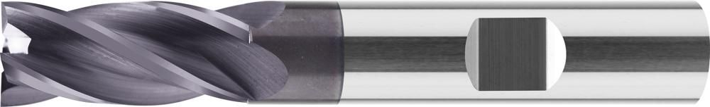 Schaftfräser VHM lang DIN6527 TiAlN Z4 Schaft HB 3mm FORMAT
