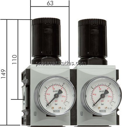 FUTURA Druckregler, G 3/8", 0,5 - 8bar