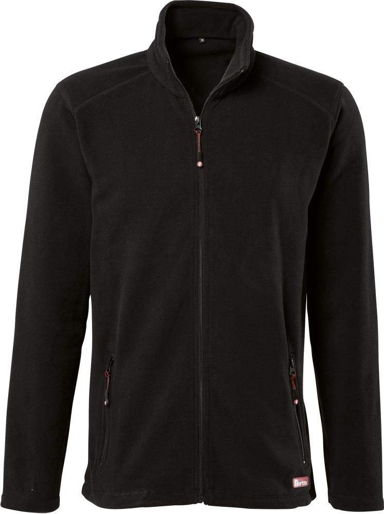 FORTIS Fleecej.Basic 24, schwarz,Gr.3XL