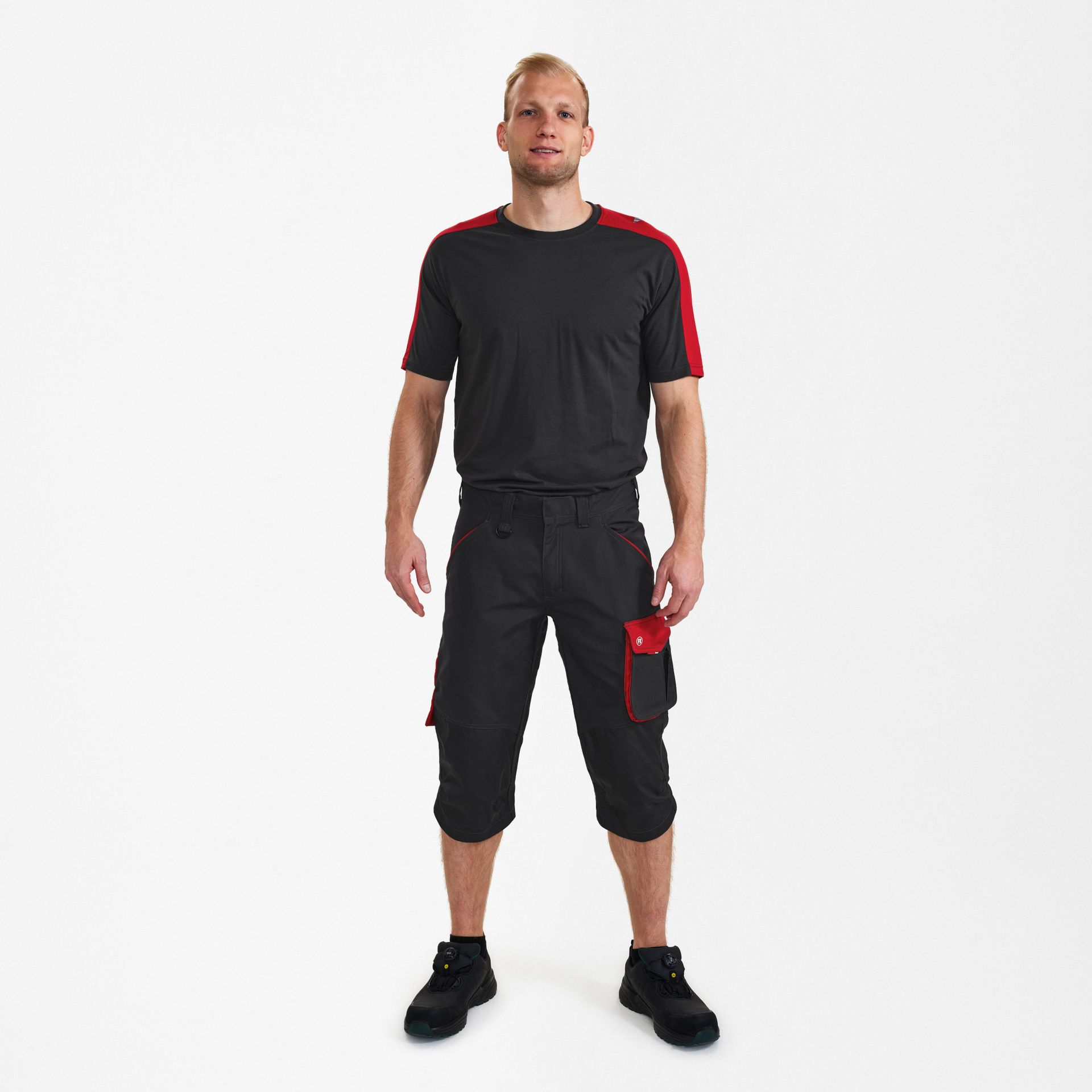 Galaxy 3/4-Hose Anthrazit Grau/Tomato Red, Gr. 42