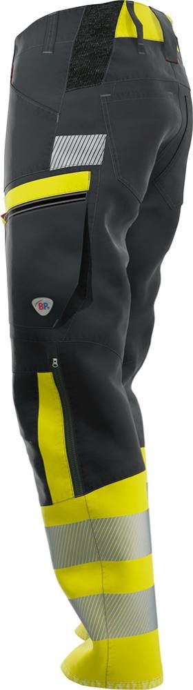 Warnschutz-Hybrid-Hose, anthrazit/warngelb, 48n