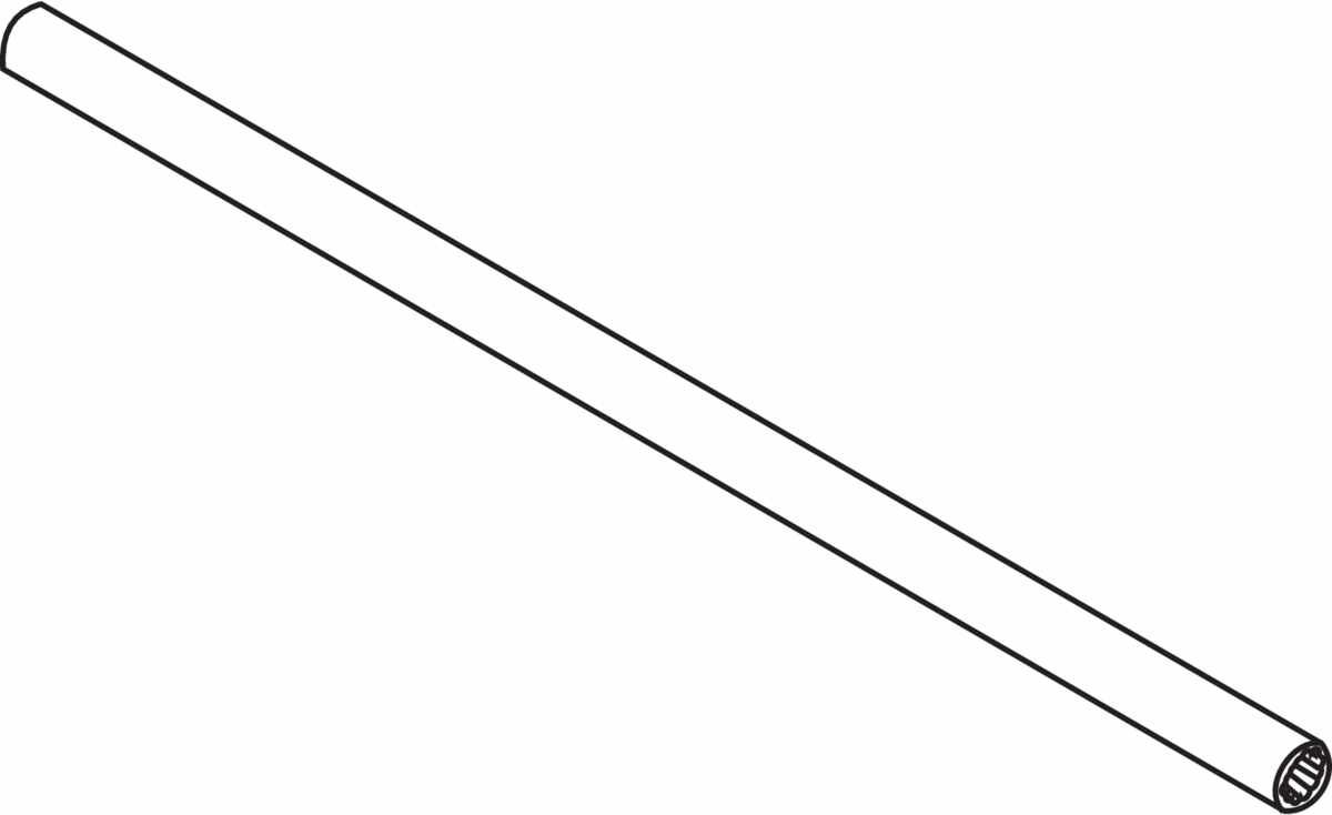 TIP-ON-Synchronisierungswelle, Länge=1160 mm, MOVENTO / LEGRABOX / Tablararretierung, zum Ablängen, roh