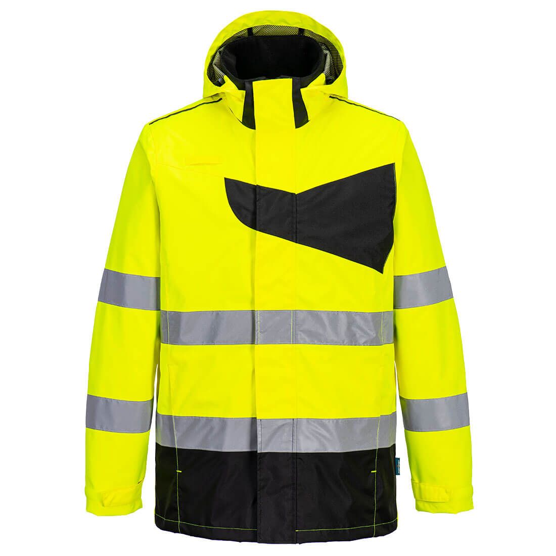 Portwest PW2 Warnschutz-Regenjacke, Gelb, Gr. 2XL